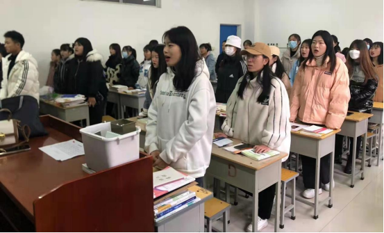 基礎(chǔ)教學(xué)部開(kāi)展“課前一支歌”(圖2)