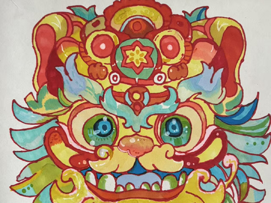 《吉獅綺繪》張喆24視覺(jué)傳達(dá)設(shè)計(jì)2班.jpg